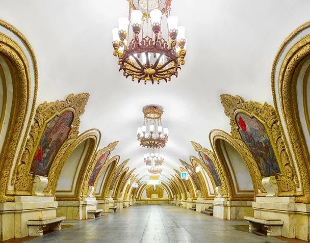 Moscow Metro (Stations), Moscow, Russia